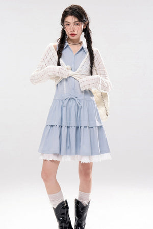Aqua A-line Dress