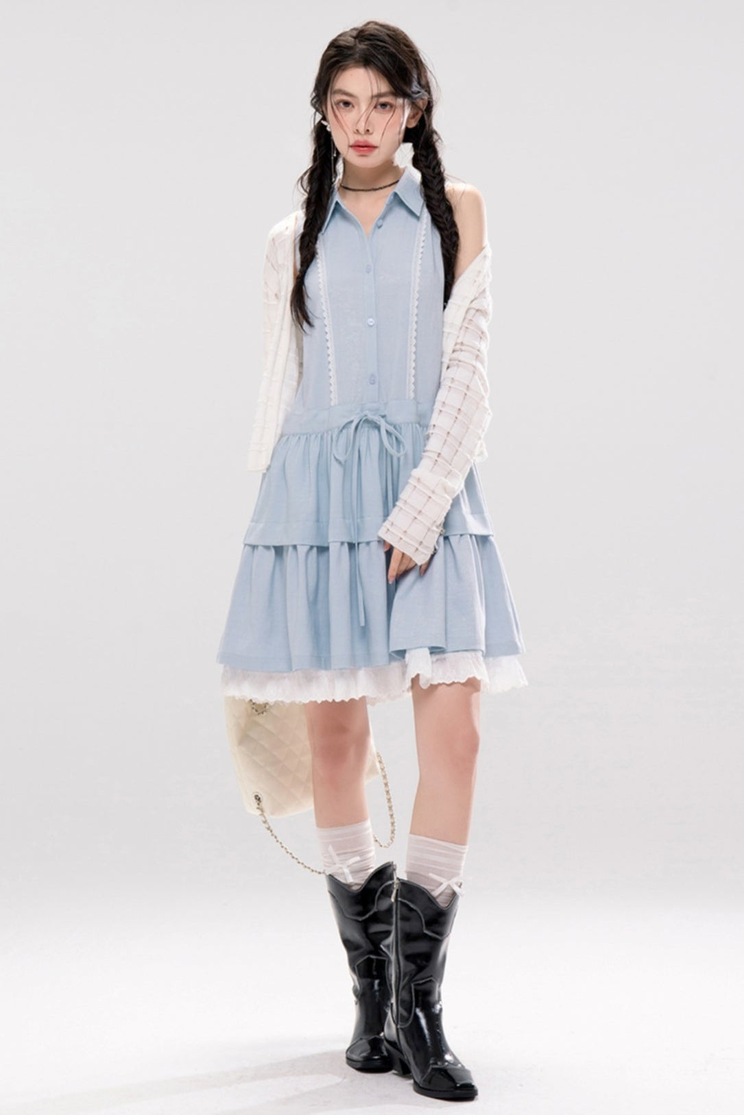 Aqua A-line Dress