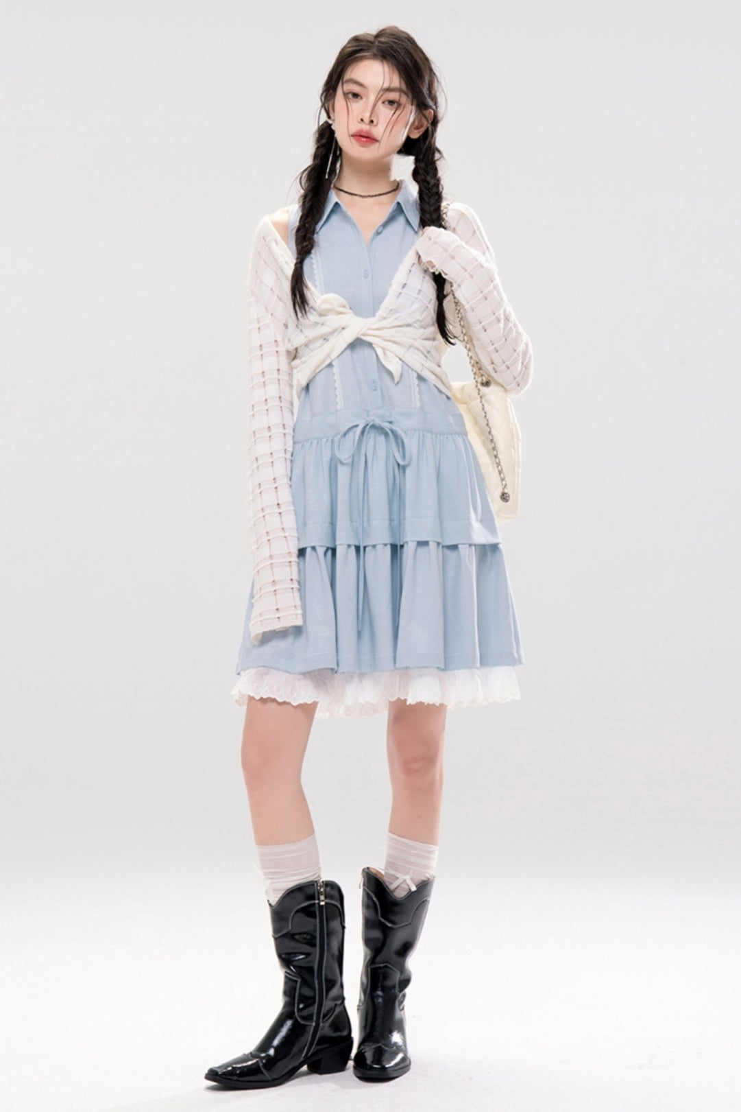 Aqua A-line Dress