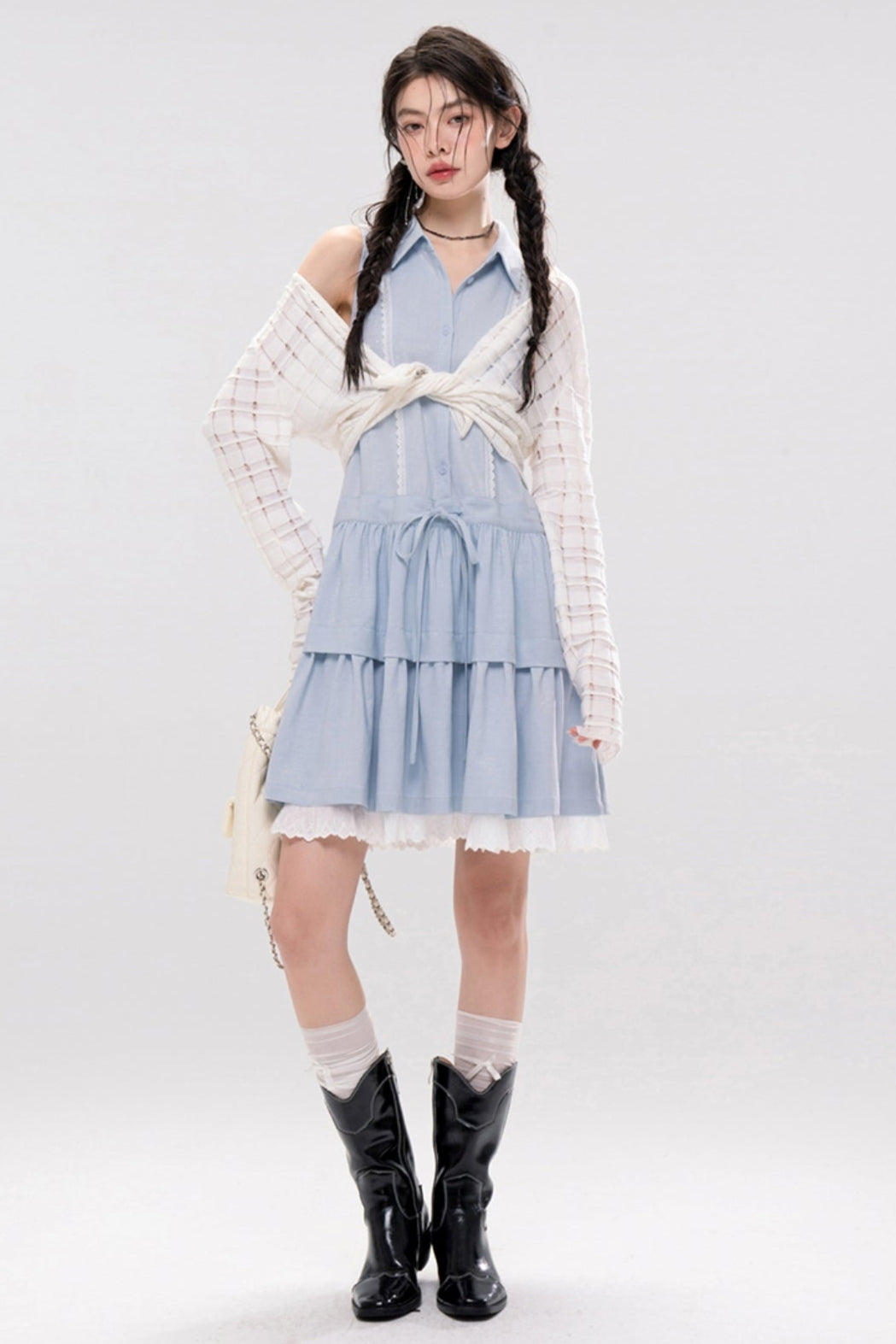 Aqua A-line Dress