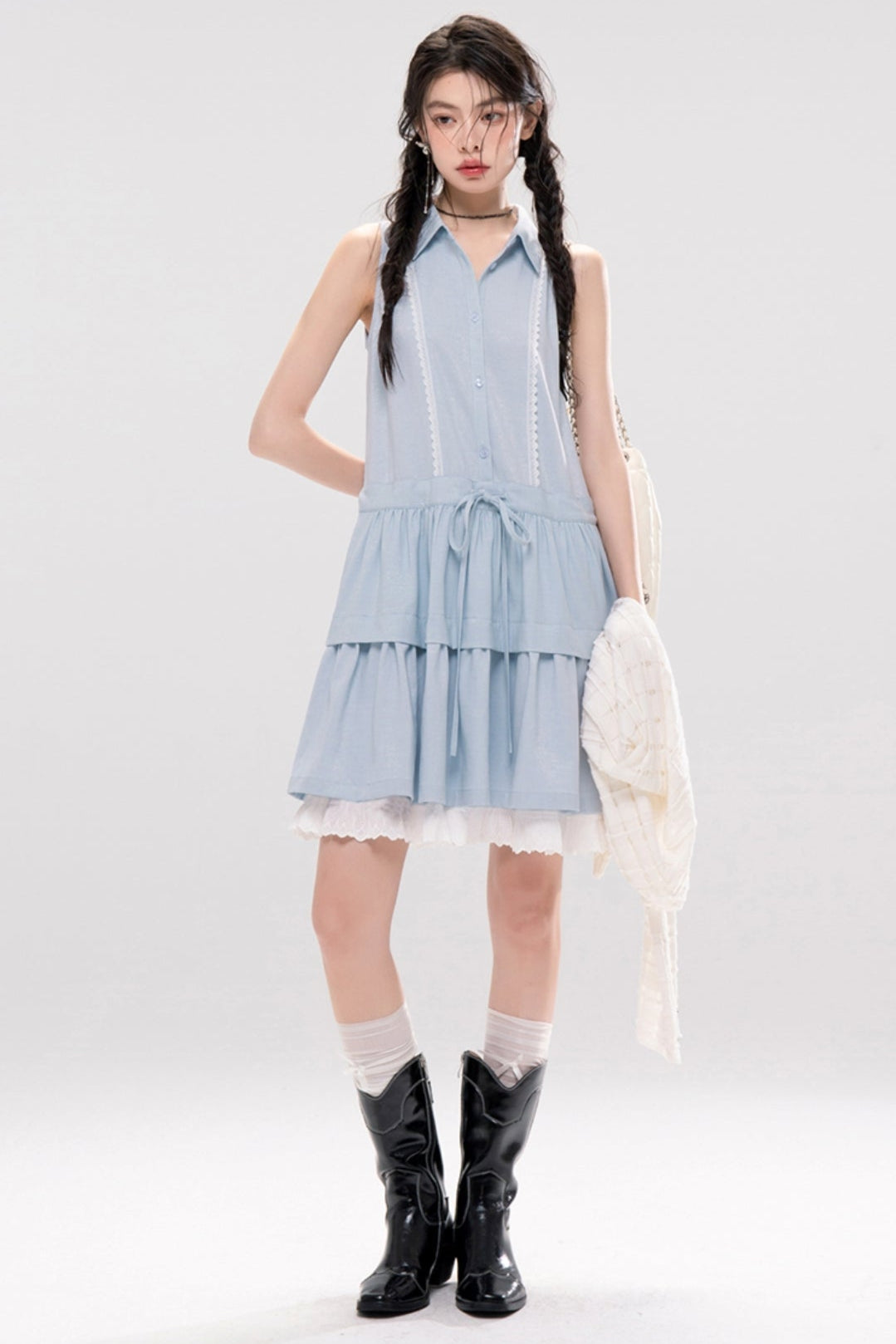 Aqua A-line Dress