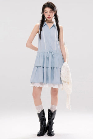 Aqua A-line Dress