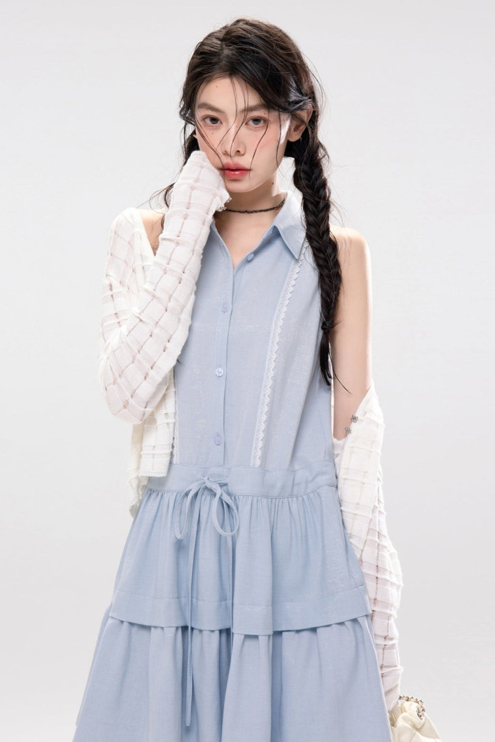 Aqua A-line Dress