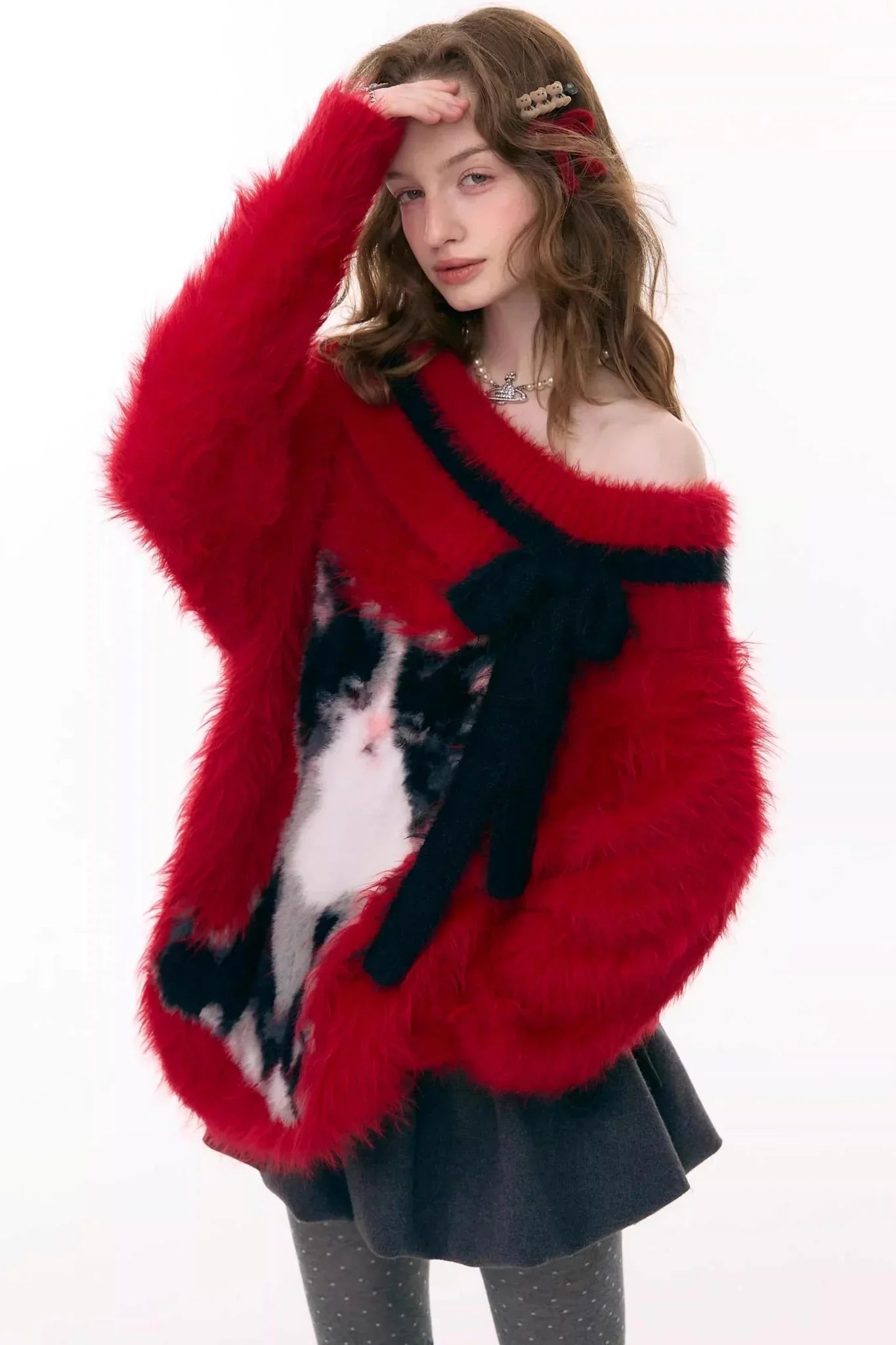 Arrogance Cat Pattern Sweater