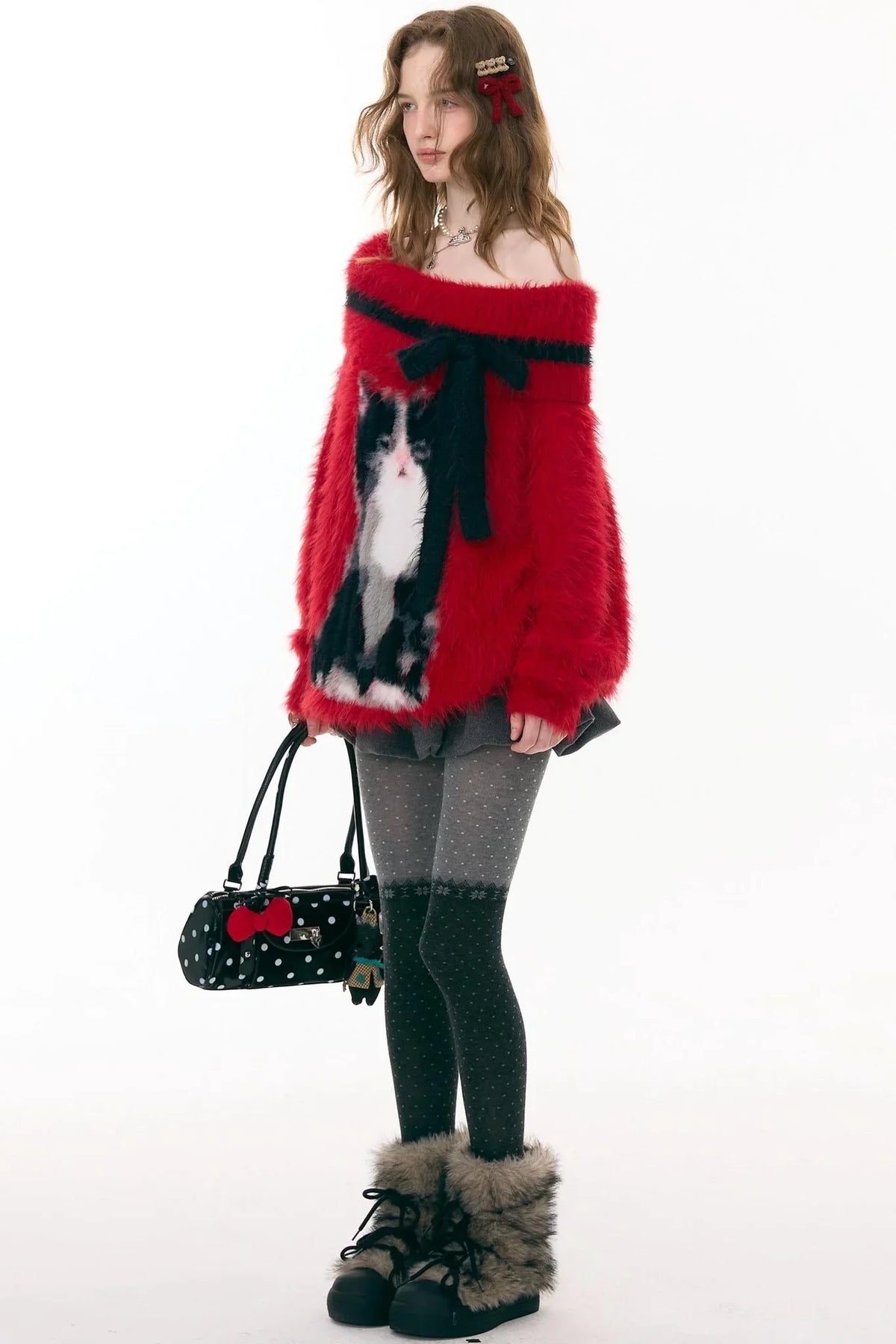 Arrogance Cat Pattern Sweater
