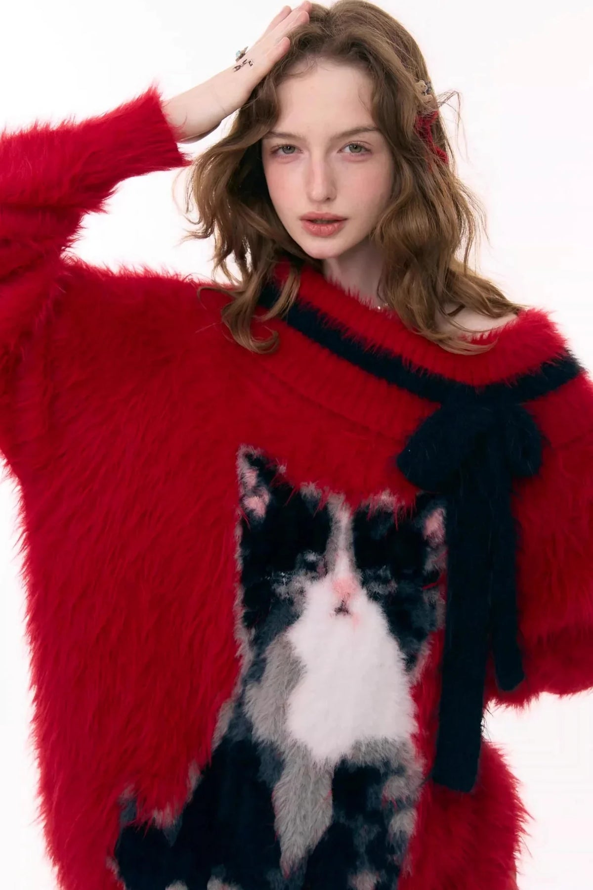 Arrogance Cat Pattern Sweater