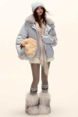 Asgony Versatile Chunky Knit Wool Hat