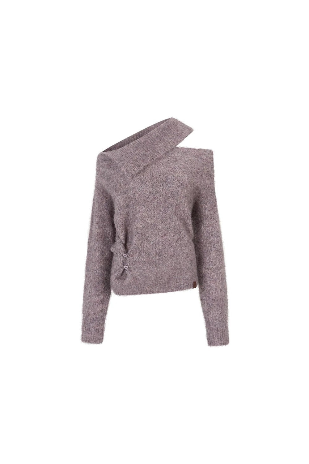 Asymmetrical Alpaca Knit Sweater