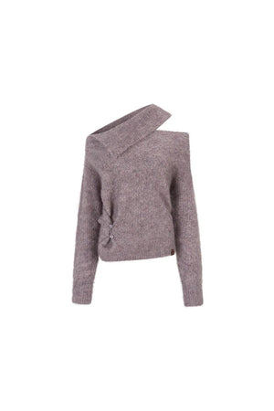 Asymmetrical Alpaca Knit Sweater