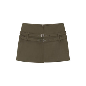 Asymmetrical Belted Skirt