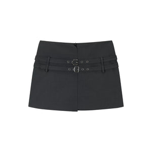 Asymmetrical Belted Skirt