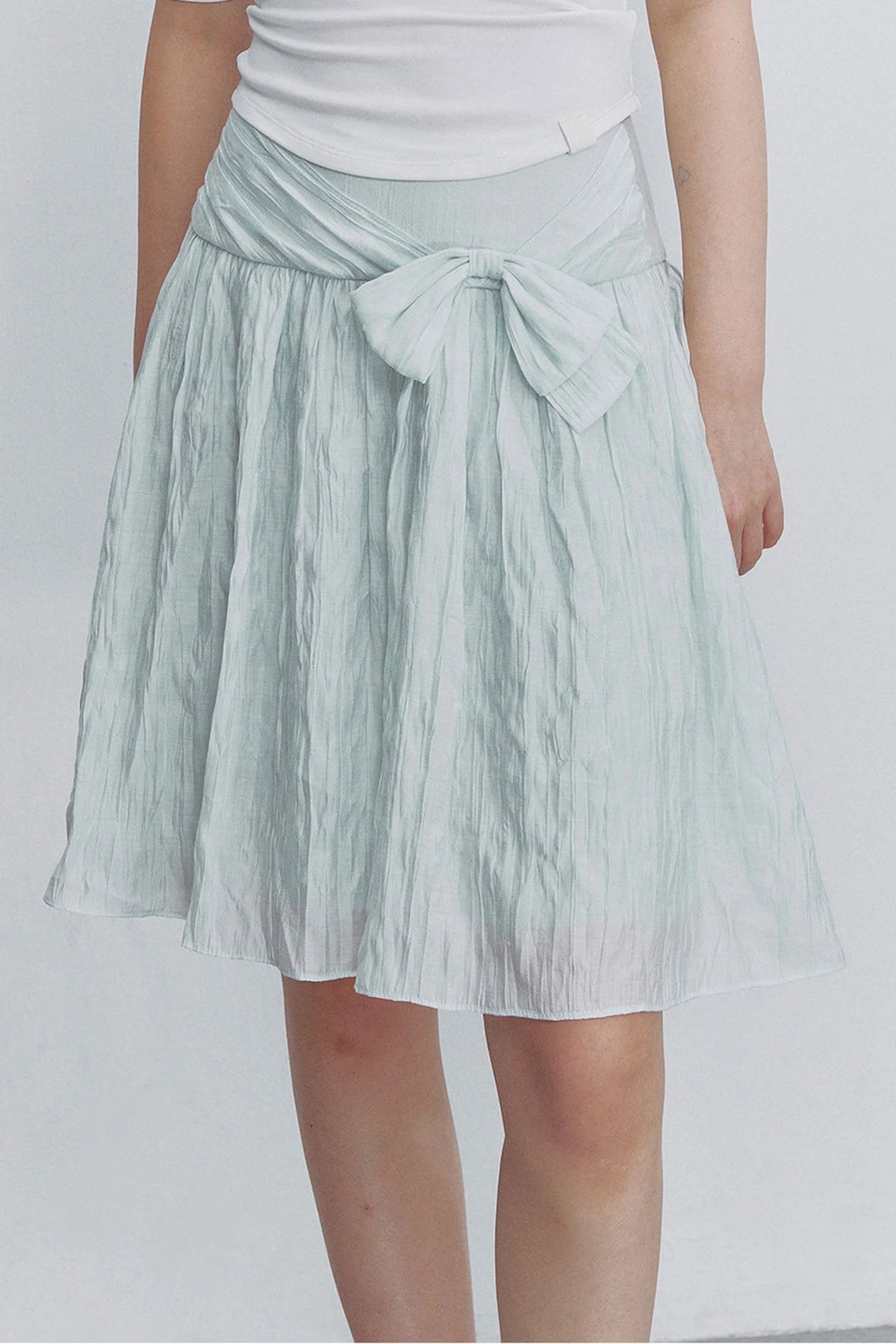 Asymmetrical Bowknot A-Line Skirt