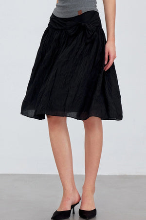 Asymmetrical Bowknot A-Line Skirt