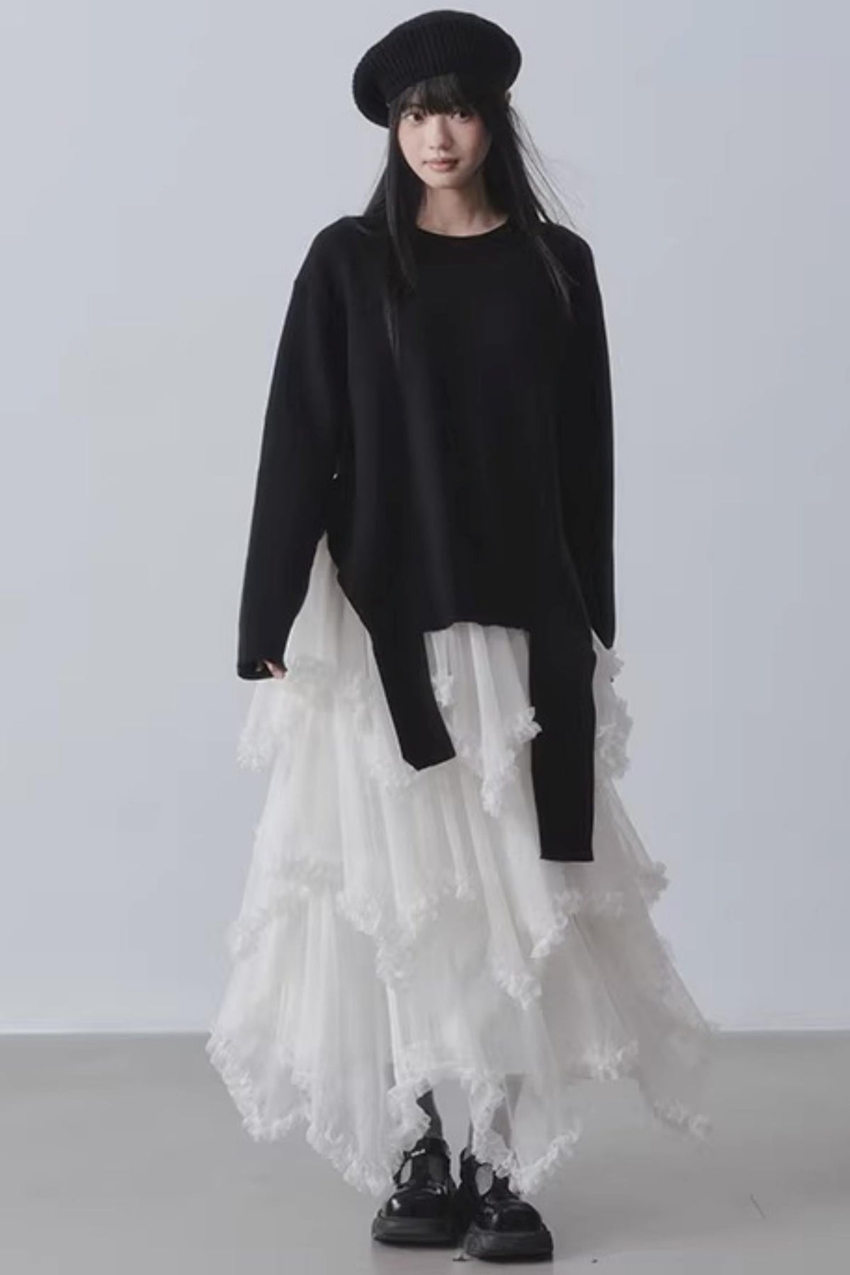 Asymmetrical Cake A-Line Skirt