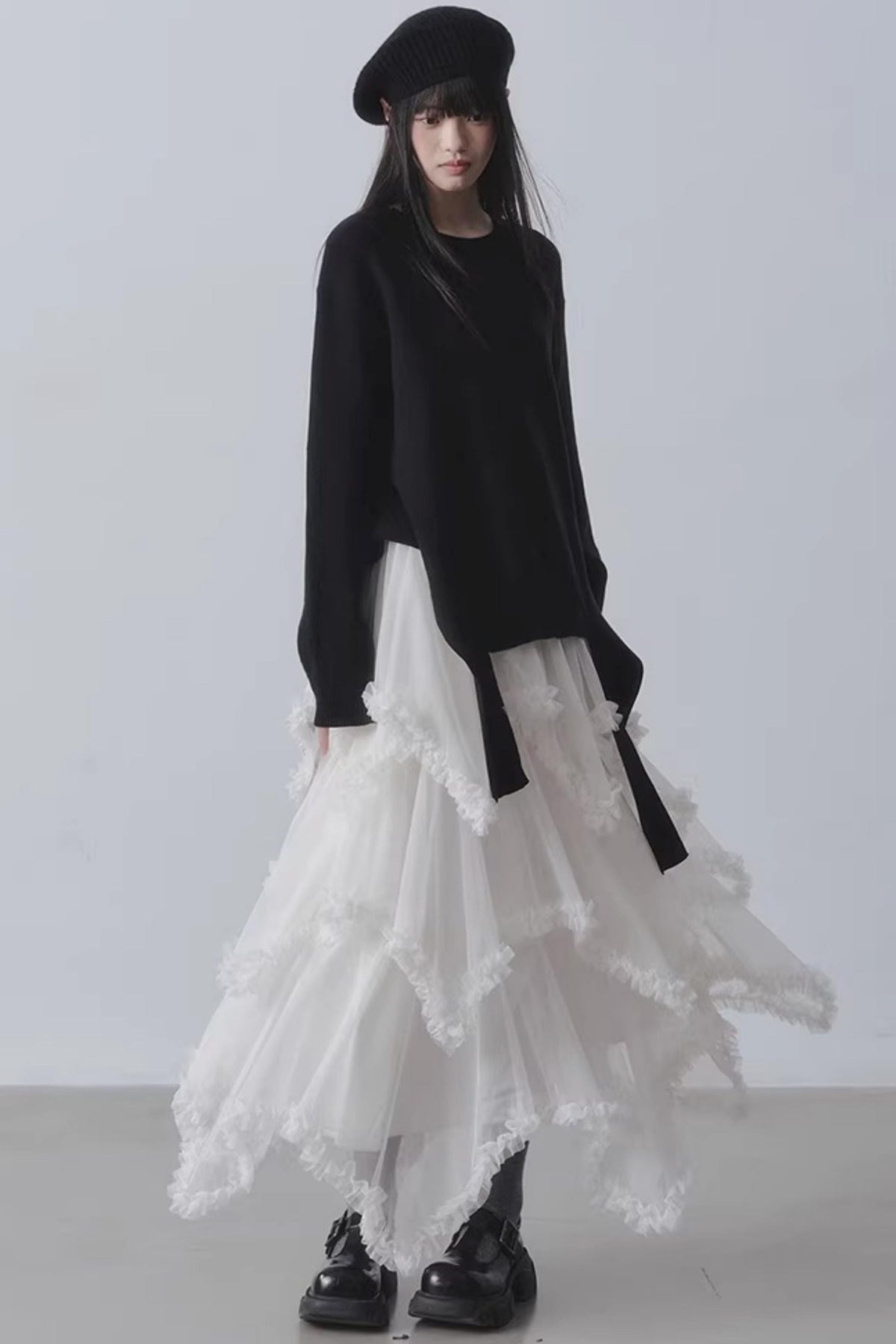 Asymmetrical Cake A-Line Skirt