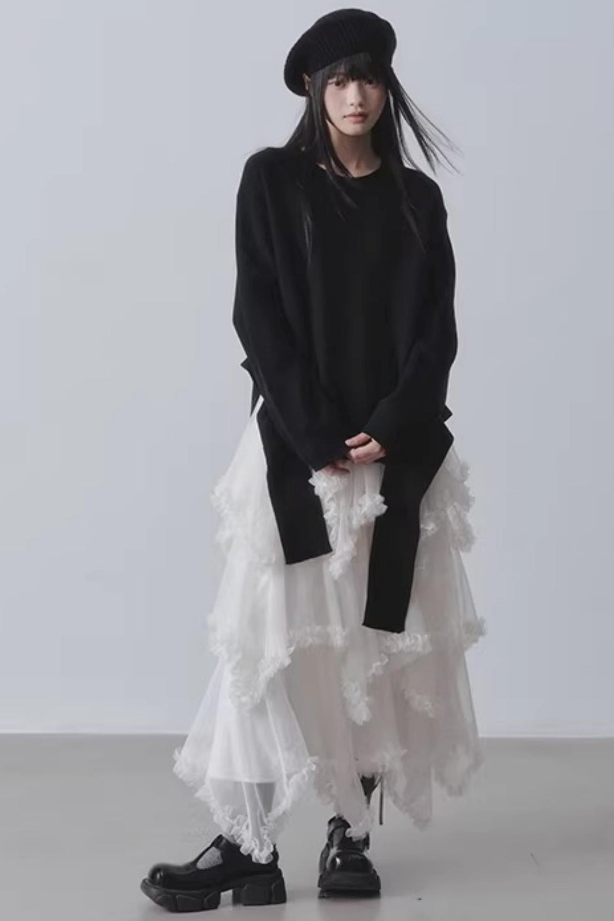 Asymmetrical Cake A-Line Skirt