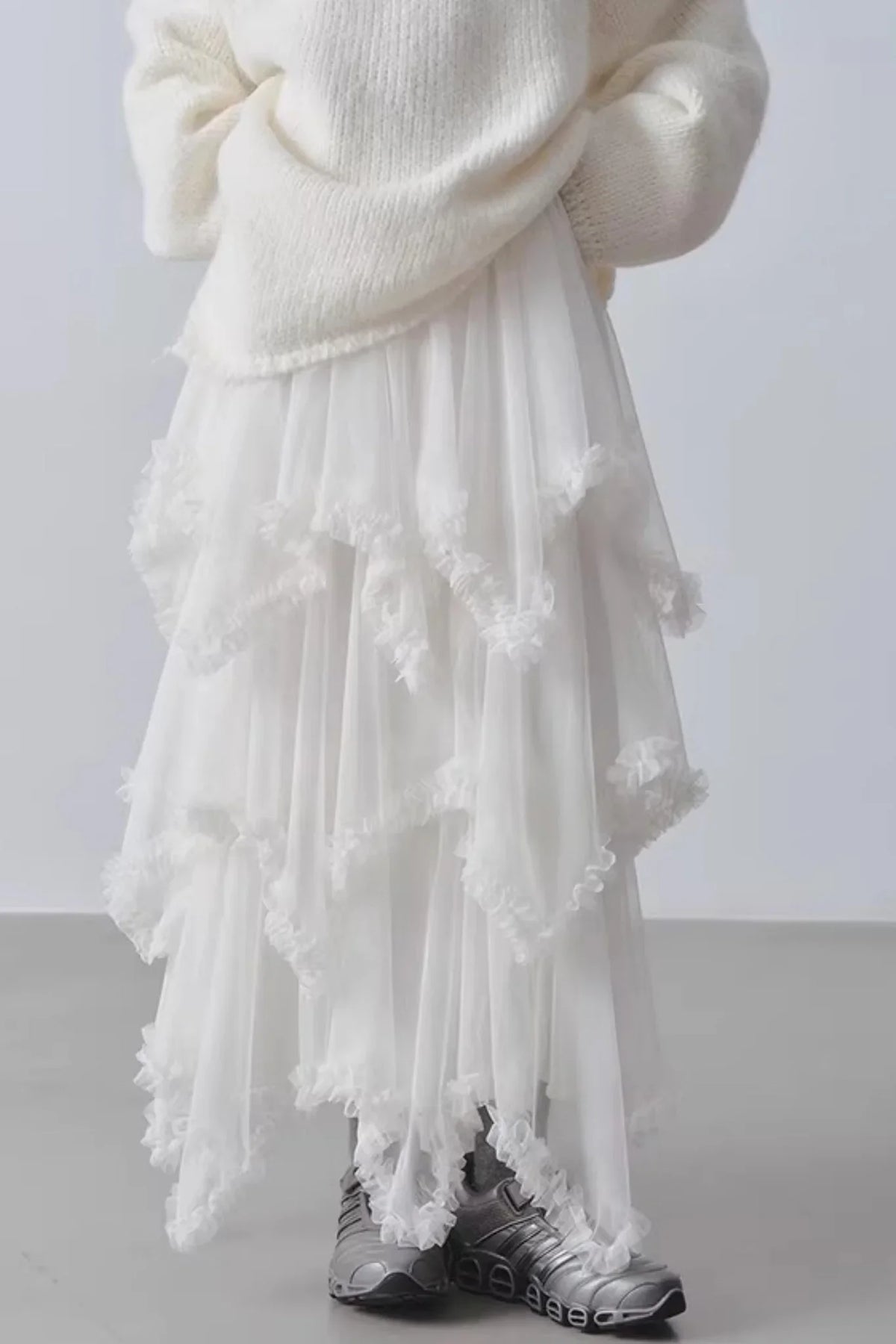 Asymmetrical Cake A-Line Skirt