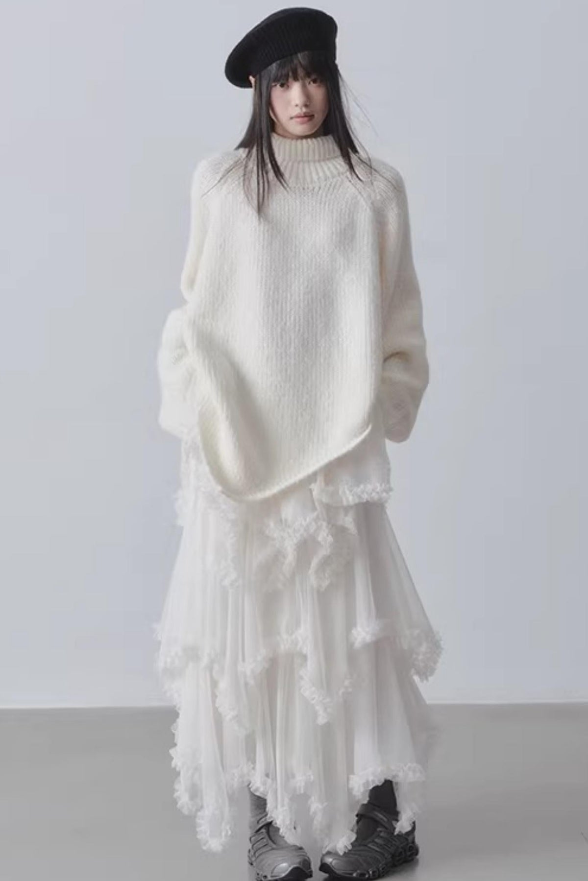 Asymmetrical Cake A-Line Skirt