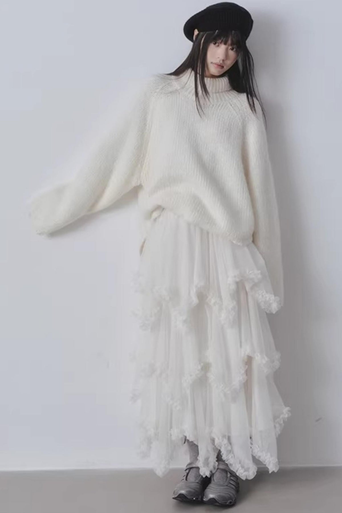 Asymmetrical Cake A-Line Skirt