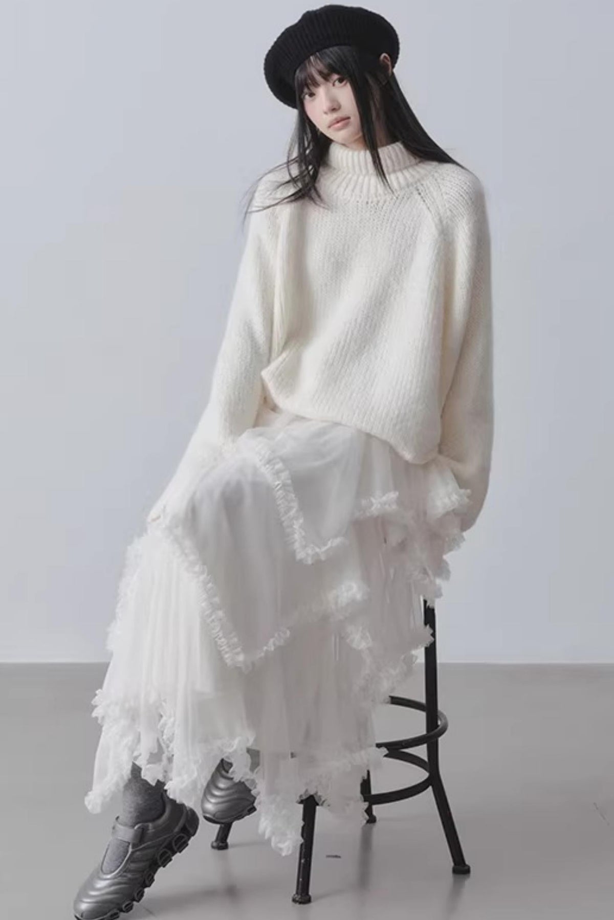 Asymmetrical Cake A-Line Skirt