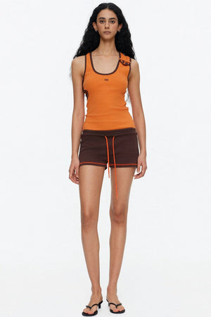 Asymmetrical Color-Blocking Tank Top