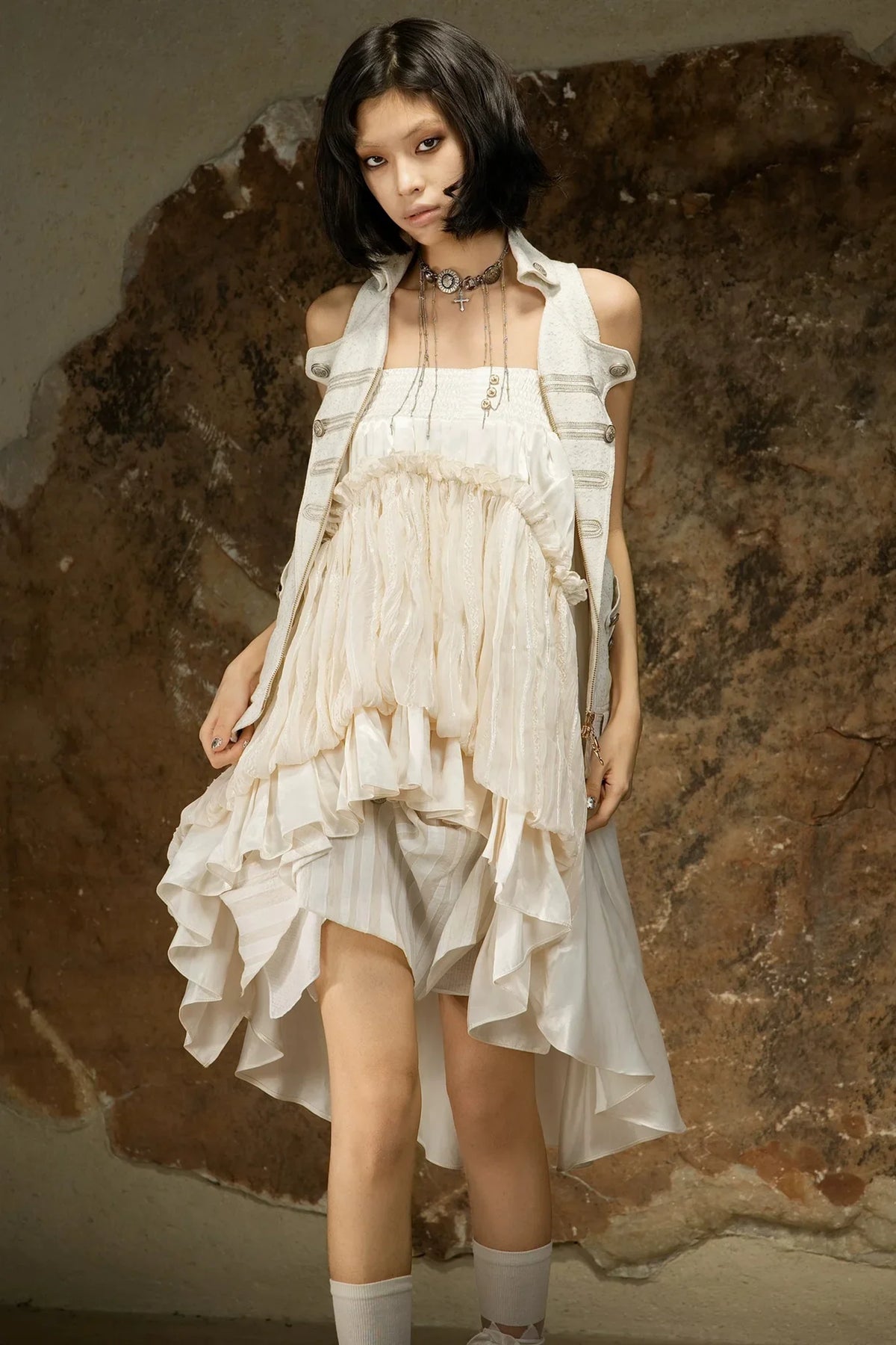 Asymmetrical High-Waisted Skirt