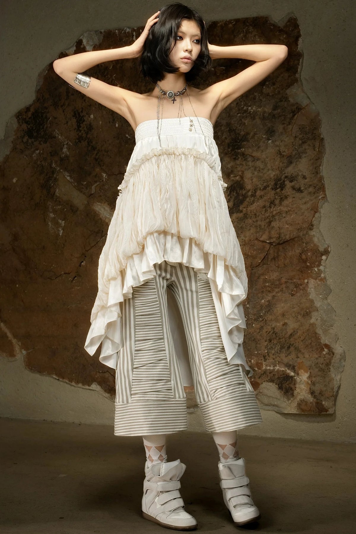 Asymmetrical High-Waisted Skirt