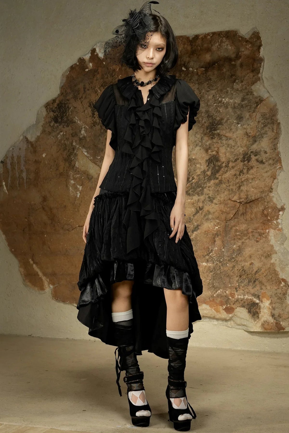 Asymmetrical High-Waisted Skirt