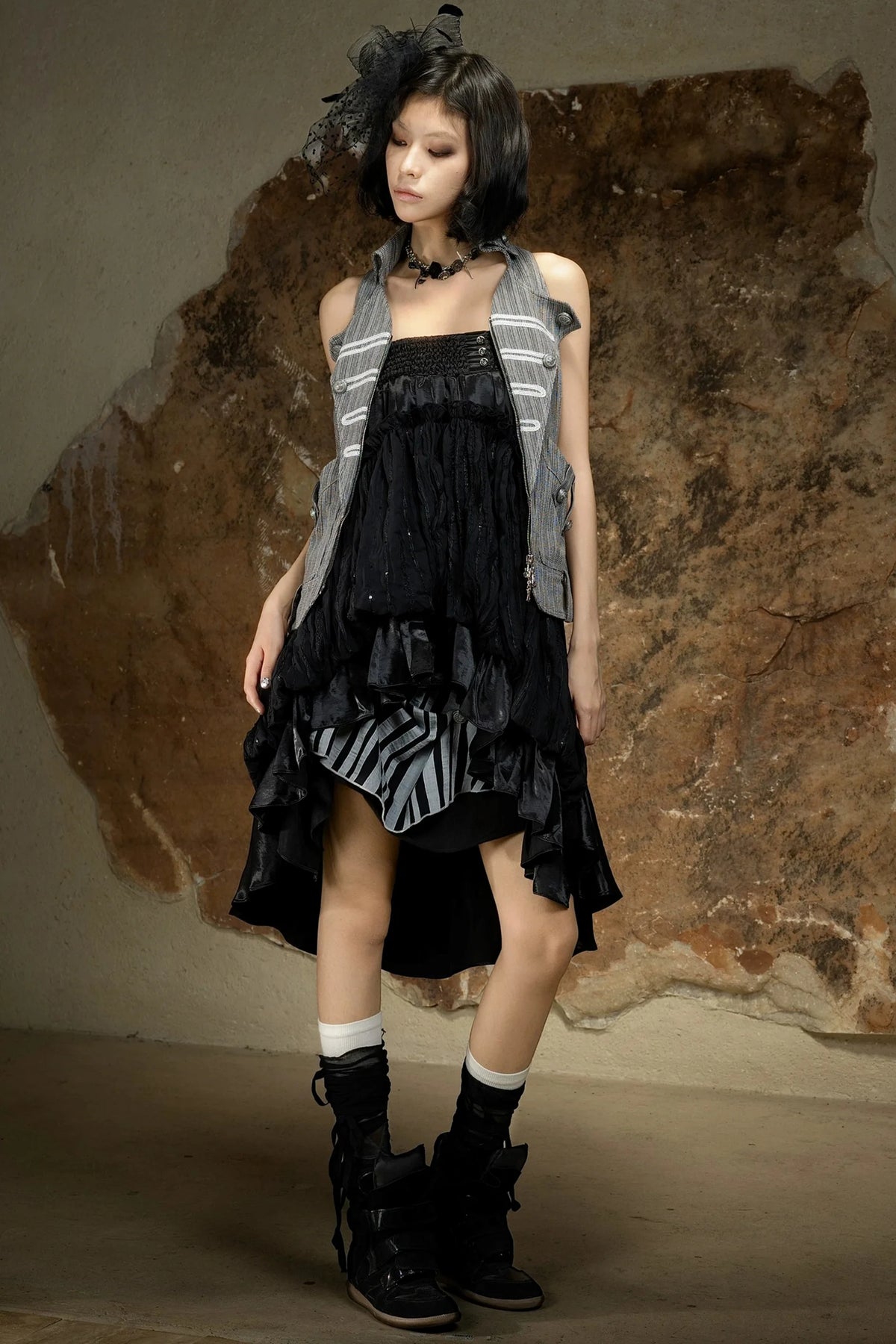 Asymmetrical High-Waisted Skirt
