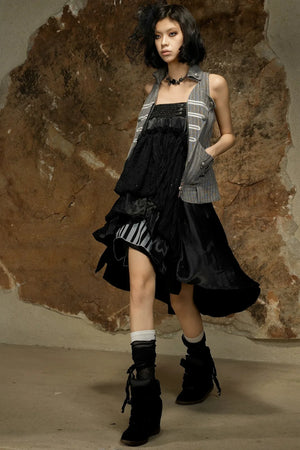 Asymmetrical High-Waisted Skirt