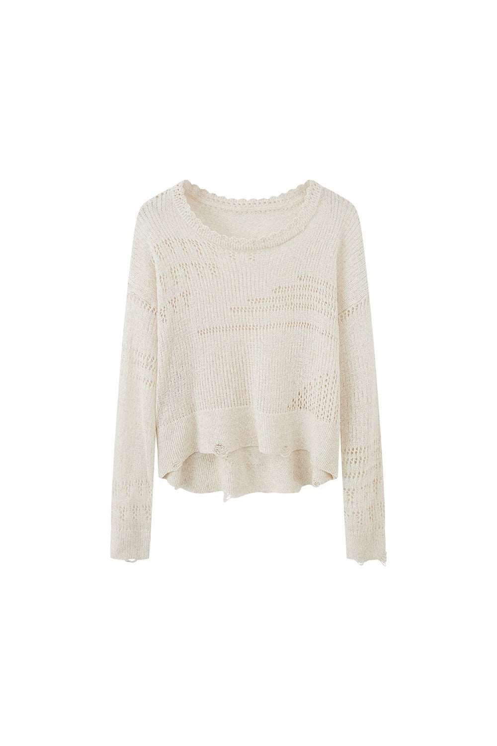 Asymmetrical Knit Off-Shoulder Top Set-Up