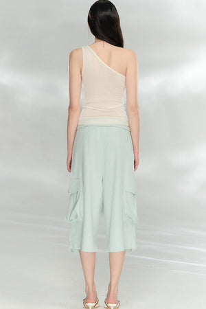 Asymmetrical Knit Summer Vest