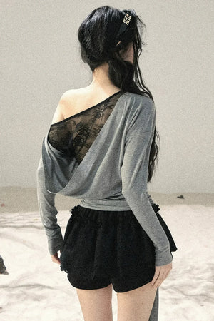 Asymmetrical Lace Summer Top