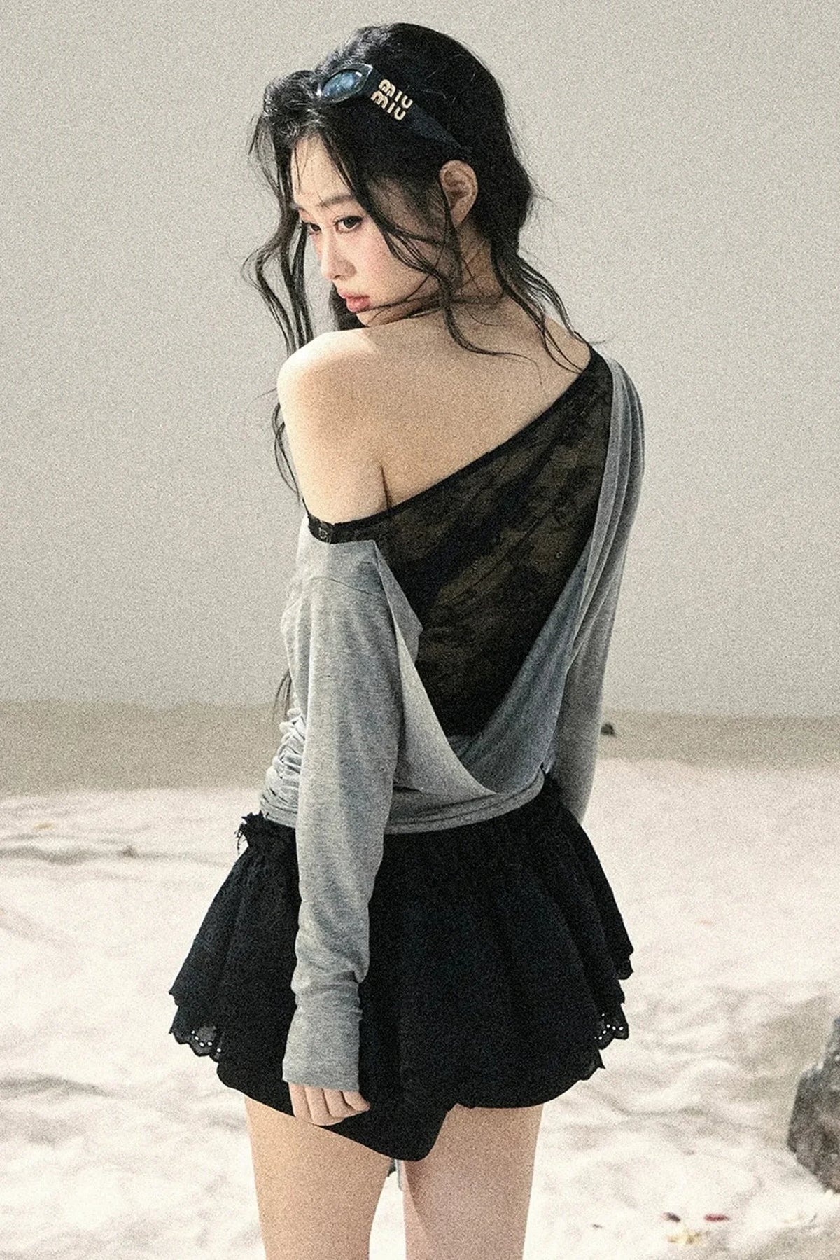 Asymmetrical Lace Summer Top