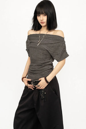 Asymmetrical Off-Shoulder Top