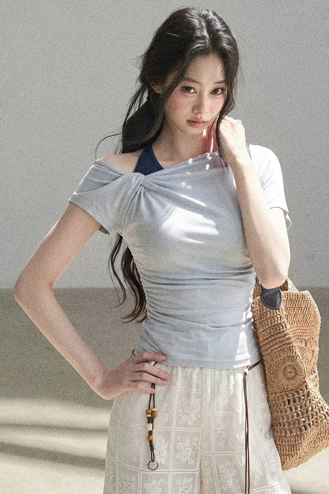 Asymmetrical Off-Shoulder Top
