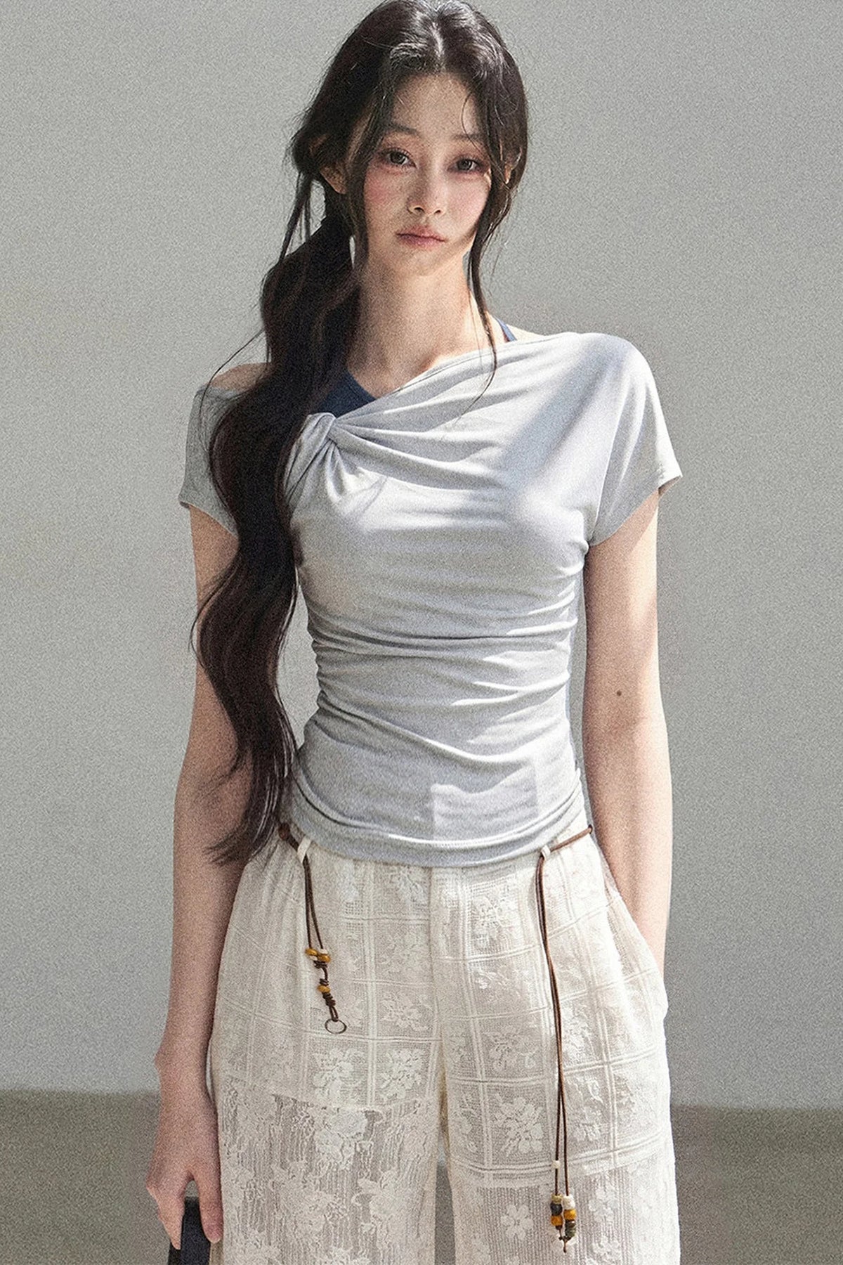 Asymmetrical Off-Shoulder Top