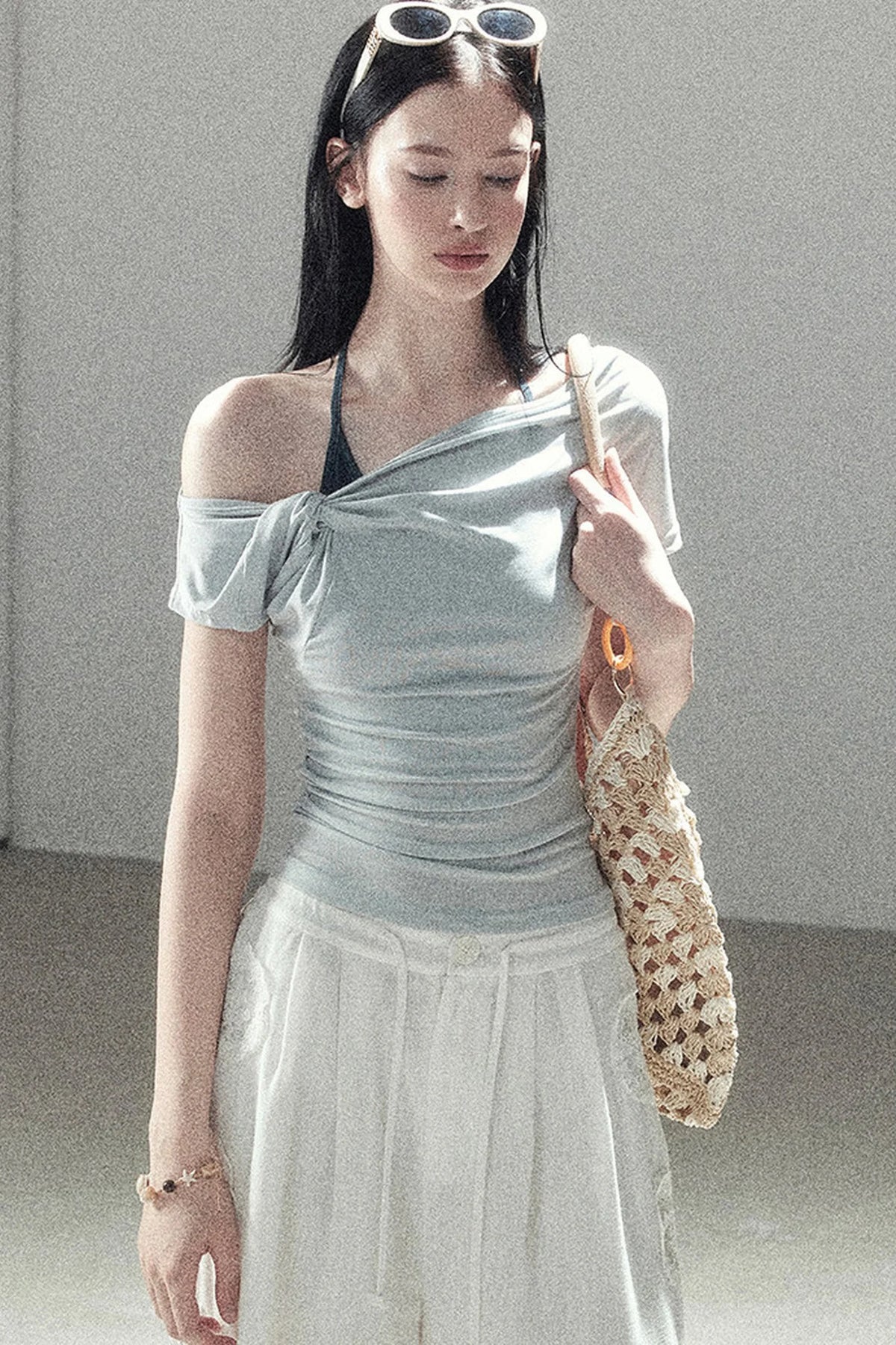 Asymmetrical Off-Shoulder Top