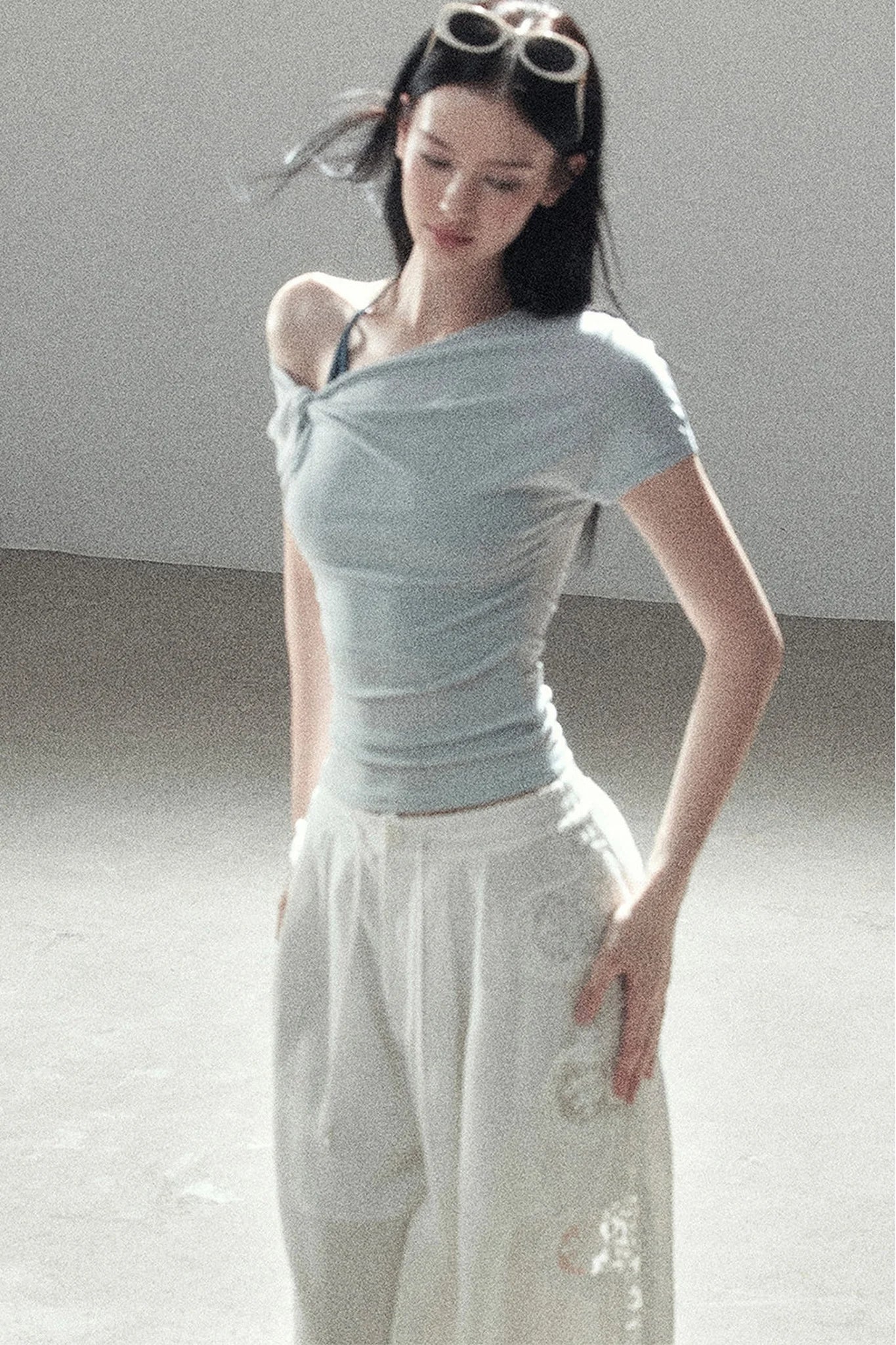 Asymmetrical Off-Shoulder Top