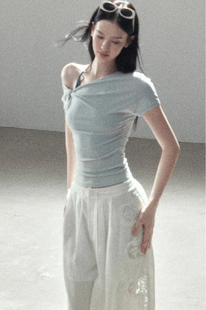Asymmetrical Off-Shoulder Top