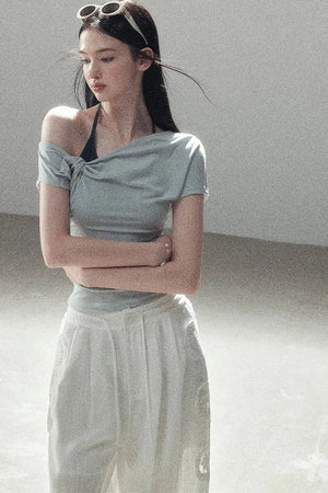 Asymmetrical Off-Shoulder Top