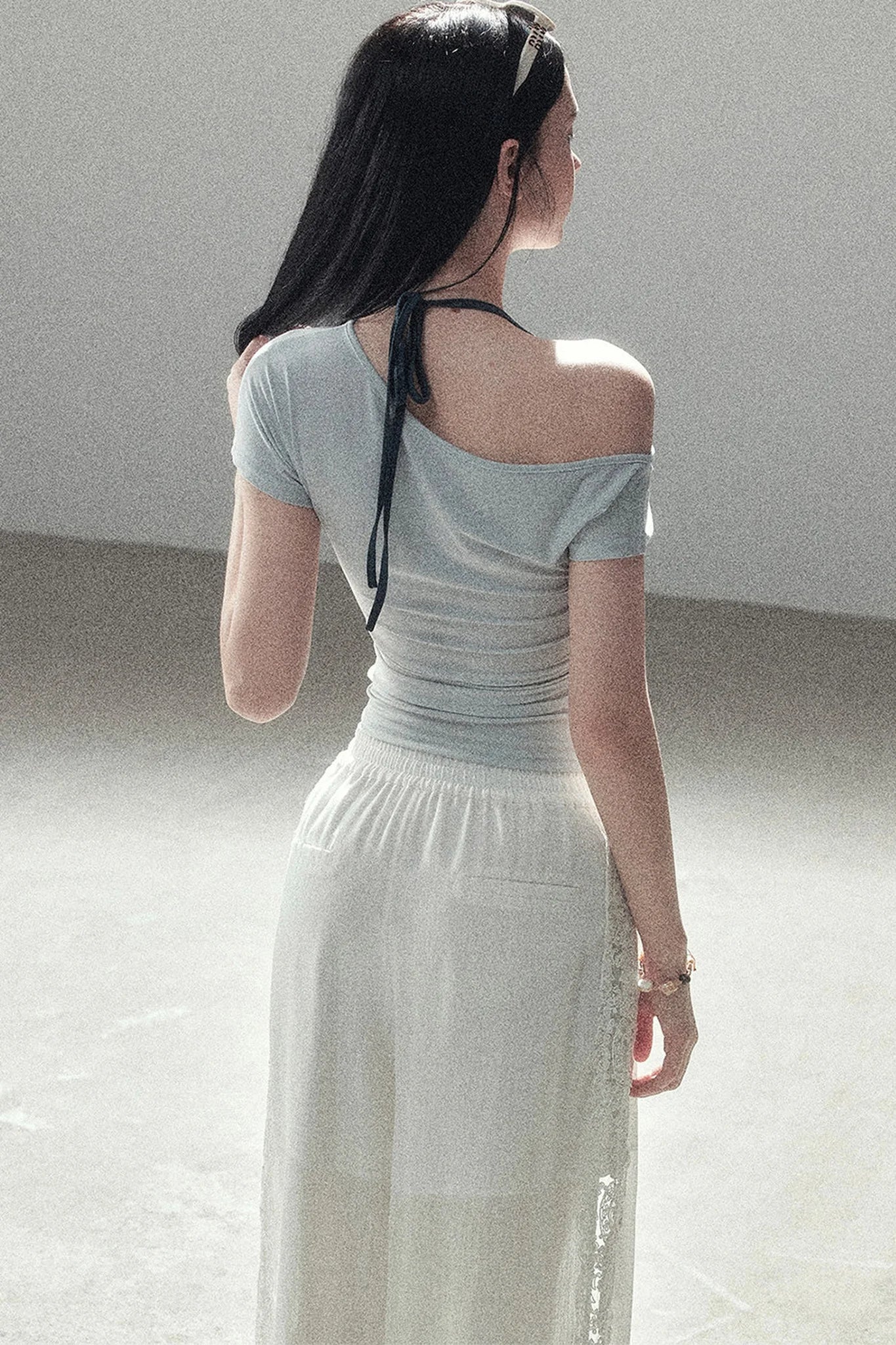 Asymmetrical Off-Shoulder Top