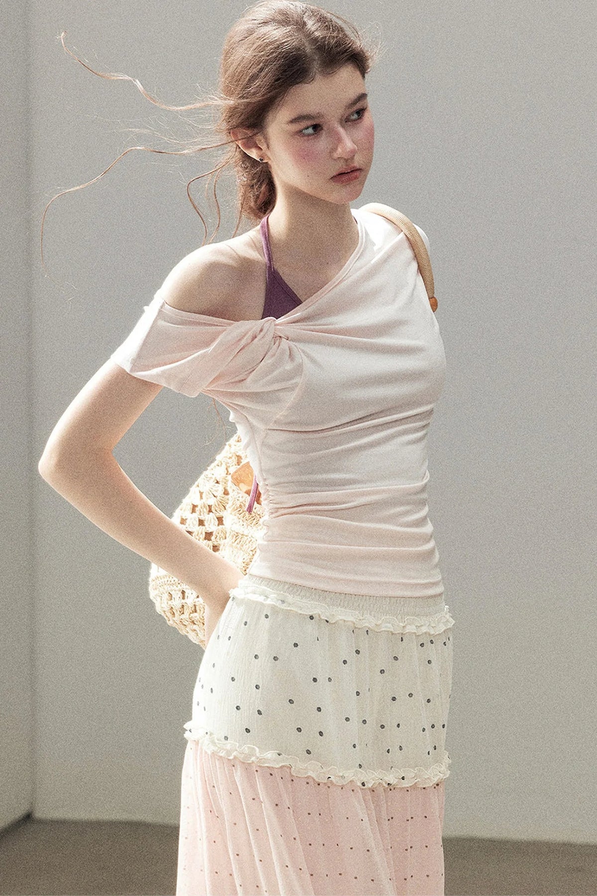 Asymmetrical Off-Shoulder Top