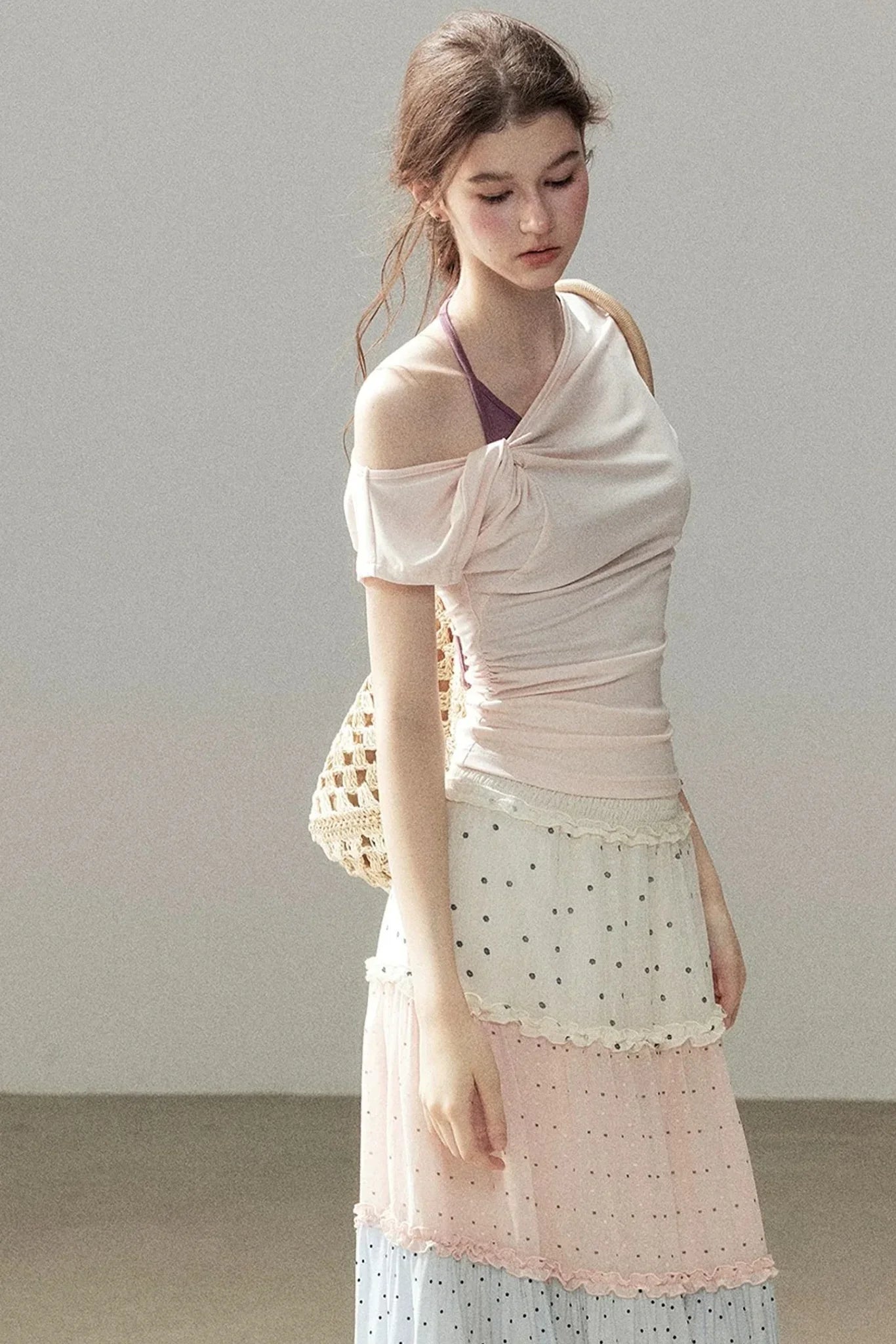 Asymmetrical Off-Shoulder Top
