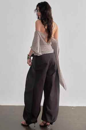 Asymmetrical Polka Dot Top