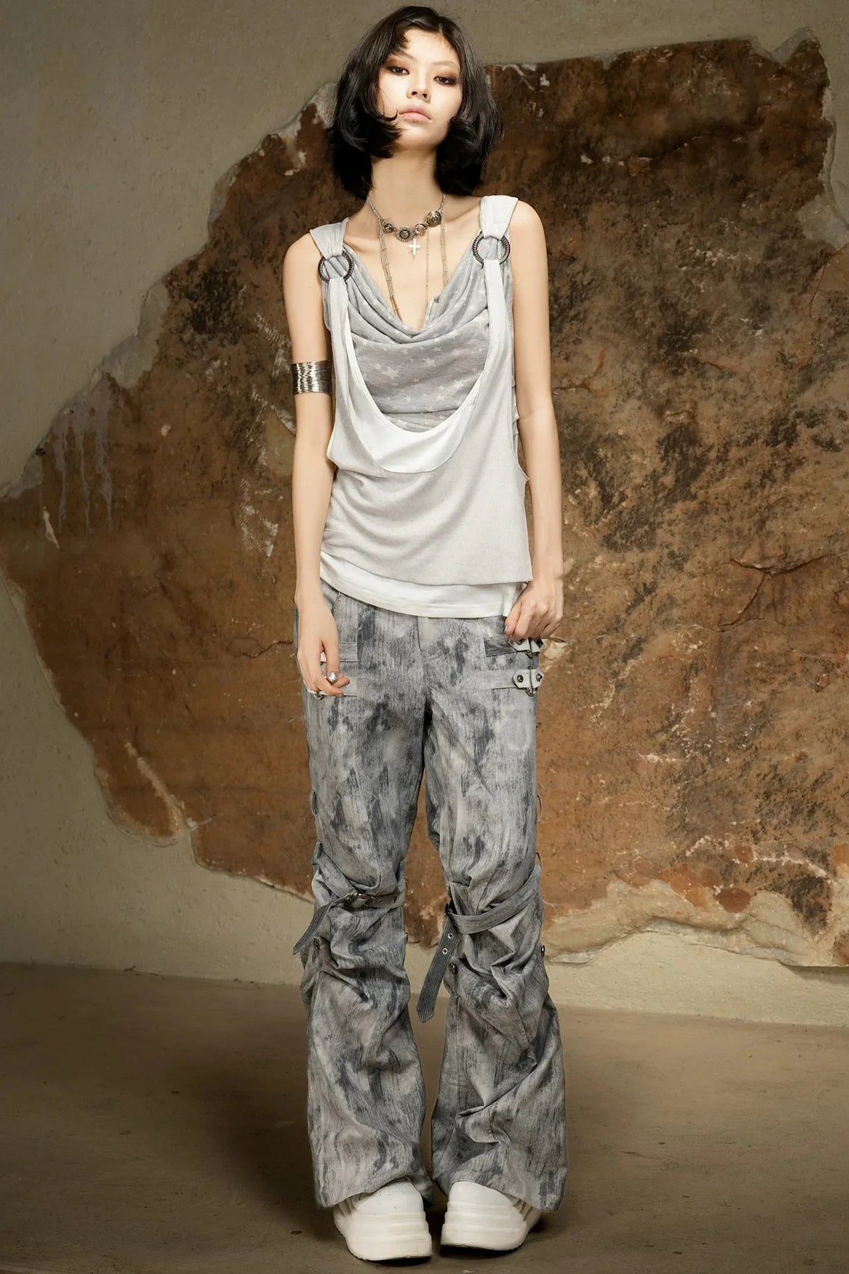 Asymmetrical Retro Vest