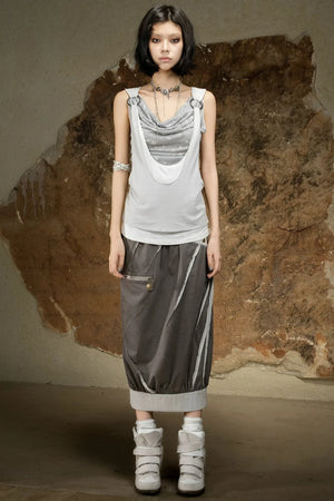 Asymmetrical Retro Vest
