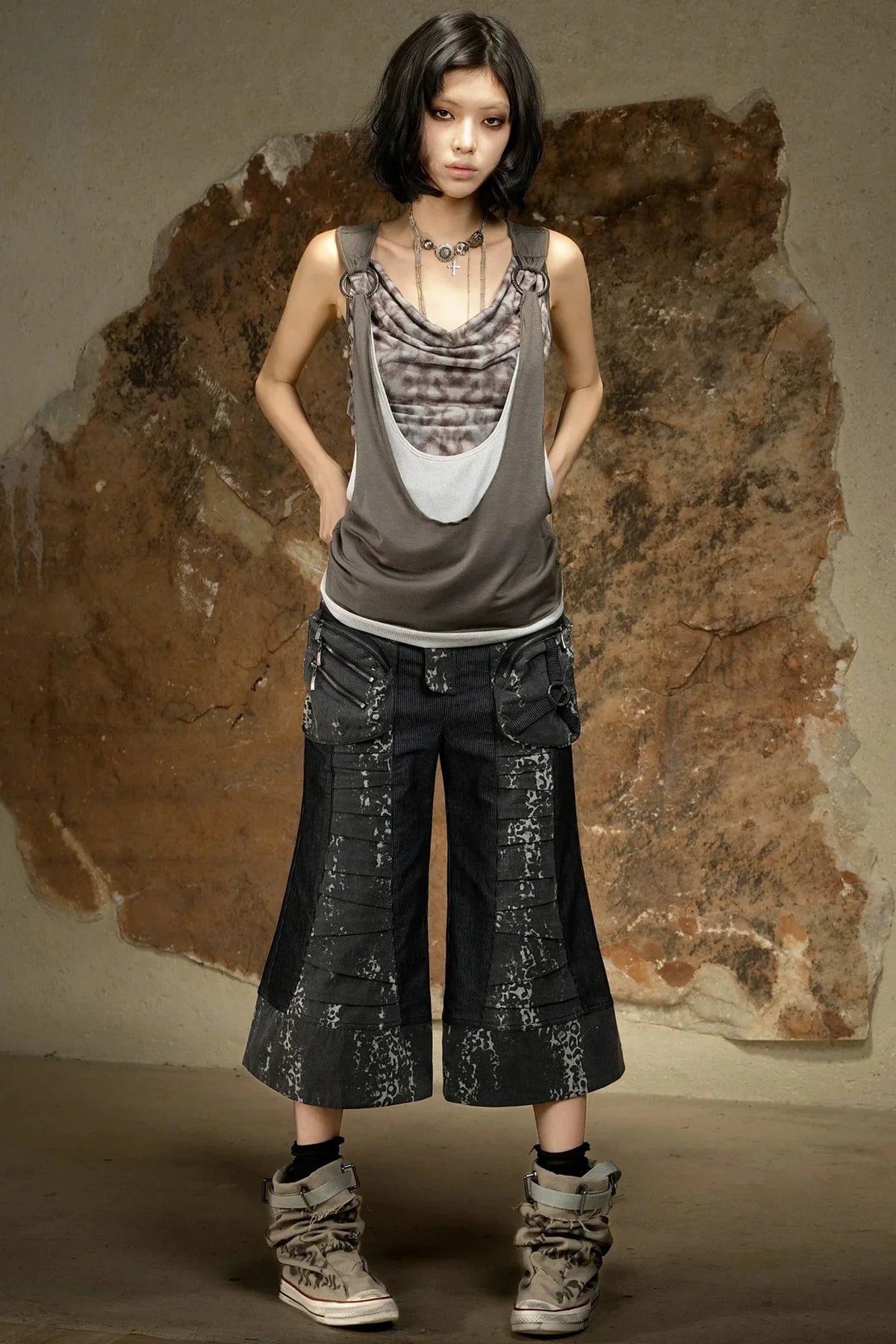 Asymmetrical Retro Vest