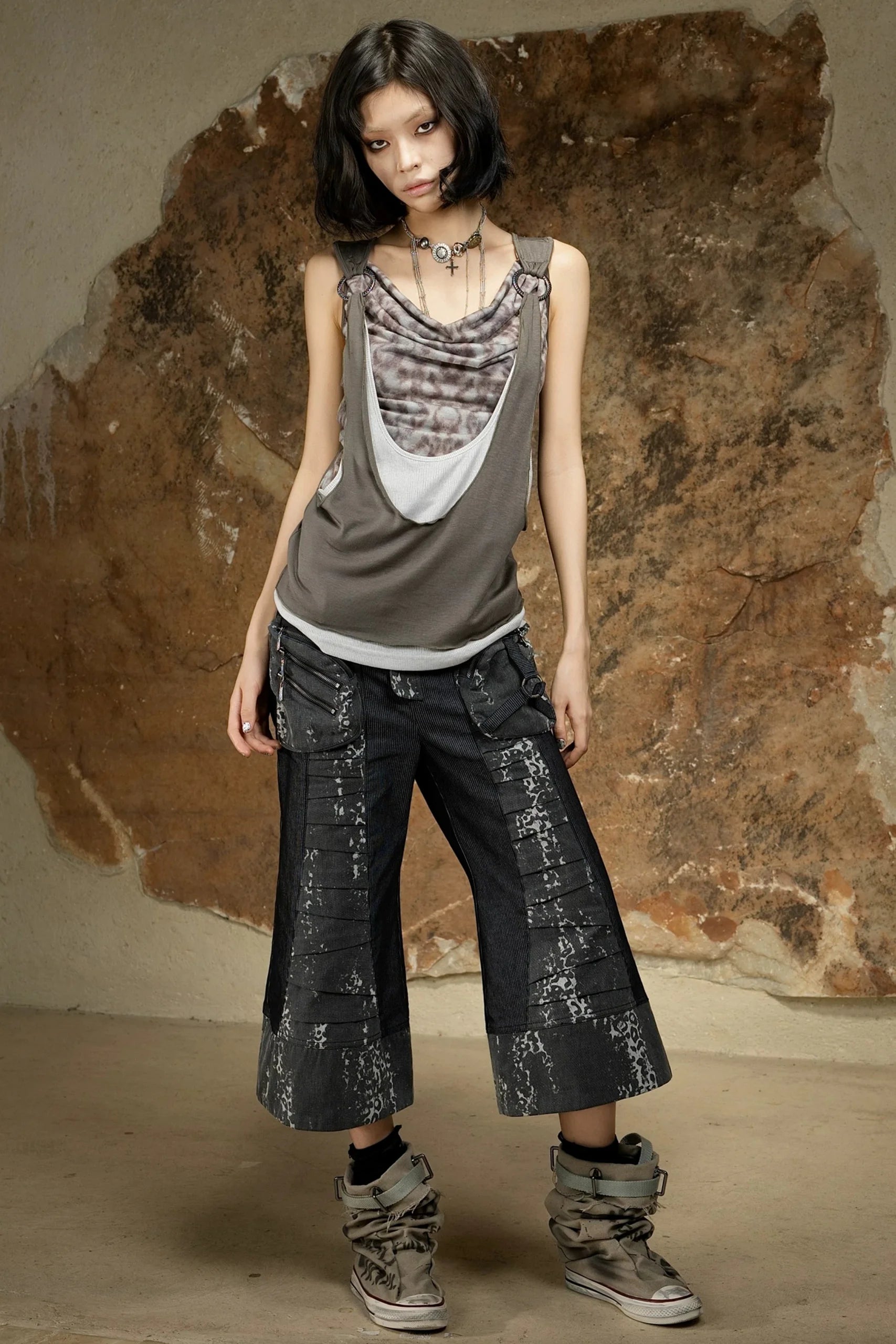 Asymmetrical Retro Vest