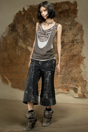 Asymmetrical Retro Vest